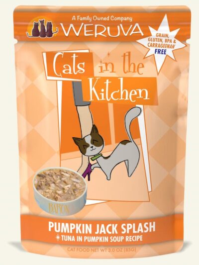 Cats In The Kitchen Pumpkin Jack Splash Tuna in Pumpkin Soup 3oz. Pouch (Case of 12)