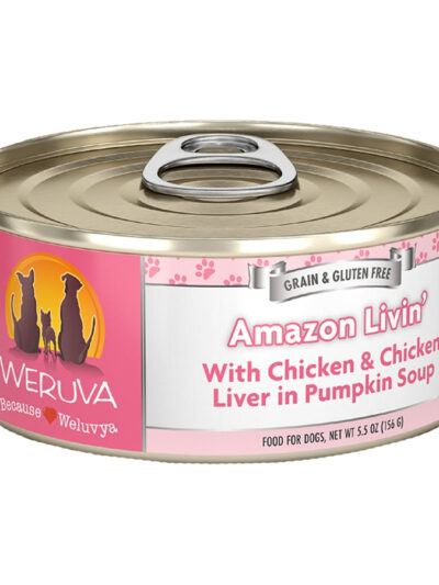 Weruva Dog Amazon Liver With Chicken And Chicken Liver In Pumpkin Soup 5.5oz. (Case of 24)