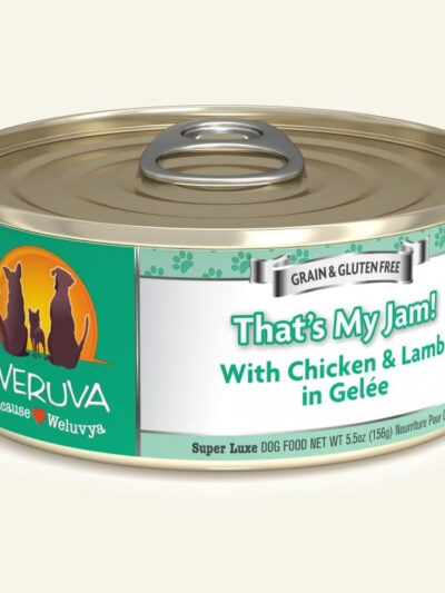 Weruva Dog Thats My Jam! with Chicken and Lamb in Gele 5.5oz. (Case of 24)
