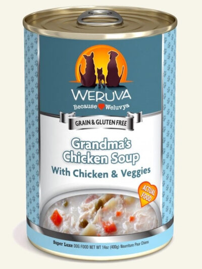 Weruva Dog Grandmas Chicken Soup With Chicken And Veggies 14oz. (Case of 12)