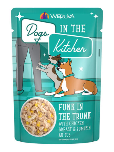Dogs In The Kitchen Dog Funk In Trunk With Chicken & Pumpkin 2.8oz. Pouch (Case of 12)