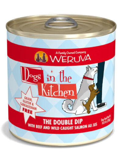 Dogs In The Kitchen The Double Dip With Beef And Wild-Caught Salmon Au Jus 10oz. (Case of 12)