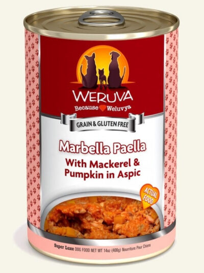 Weruva Dog Marbella Paella With Mackerel And Pumpkin In Aspic 14oz. (Case of 12)