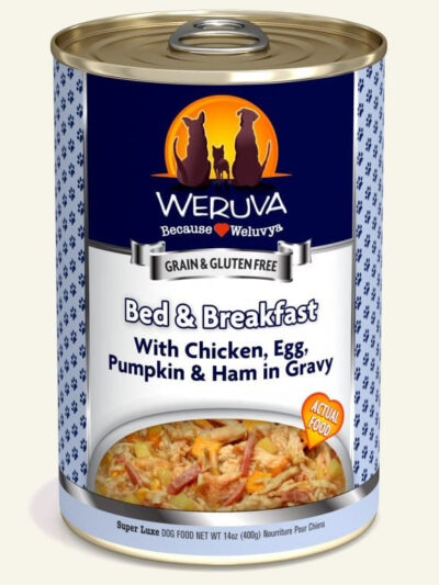 Weruva Dog Bed And Breakfast With Chicken; Egg; Pumpkin And Ham In Gravy 14oz. (Case of 12)