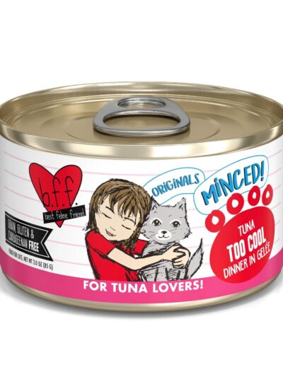 BFF Cat Originals Tuna Too Cool Tuna Dinner in Gele 3oz. (Case of 24)