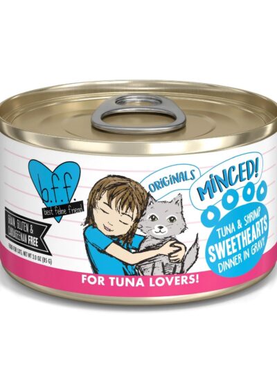 BFF Cat Originals Tuna and Shrimp Sweethearts Dinner in Gravy 3oz. (Case of 24)