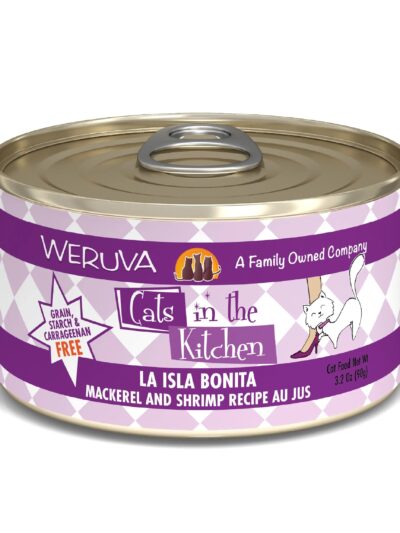 Cats In The Kitchen La Isla Bonita Mackerel and Shrimp Recipe 3.2oz. (Case of 24)