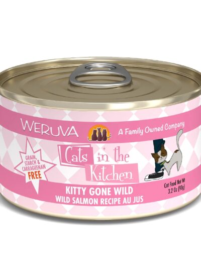 Cats In The Kitchen Kitty Gone Wild - Wild Salmon Recipe 3.2oz. (Case of 24)