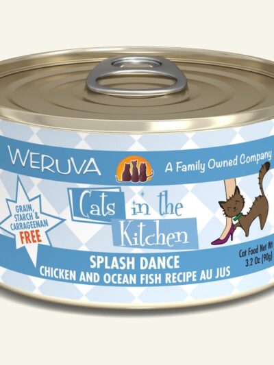 Cats In The Kitchen Splash Dance Chicken and Ocean Fish Recipe 3.2oz. (Case of 24)