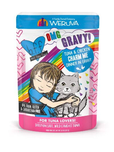 Bff Cat OMG Charm Me Tuna and Chicken Dinner in Gravy 3.0oz. (Case of 12)