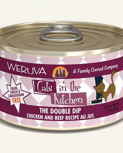 Cats In The Kitchen The Double Dip Chicken and Beef Recipe 3.2oz. (Case of 24)