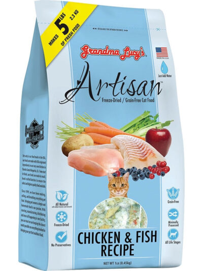 Grandma Lucys Cat Freeze-Dried Artisan Grain Free Chicken and Fish 1Lb