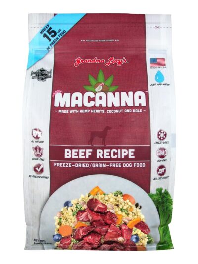 Grandma Lucys Dog Macanna Ana Grain Free Free Beef 3 Lbs.