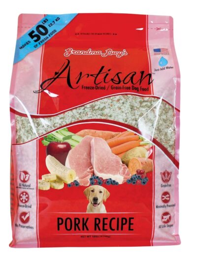Grandma Lucys Dog Artisian Grain Free Pork 10 Lbs.