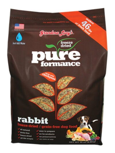 Grandma Lucys Dog Pure Grain Free Rabbit Chickpea 10 Lbs.