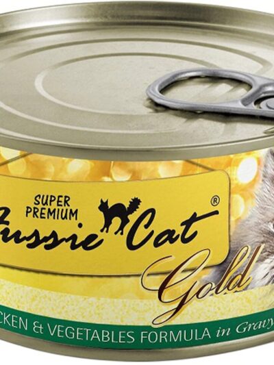 Fussie Cat Gold Chicken Veg Gravy 2.82oz. (Case of 24)