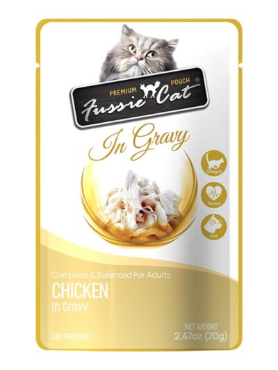 Fussie Cat Premium Chicken in Gravy 2.47oz. Pouch