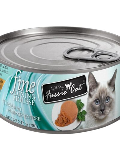 Fussie Cat Fine Dining Mousse Tuna with Pumpkin 2.47oz. (Case of 24)