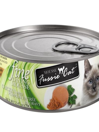 Fussie Cat Fine Dining Mousse Chicken with Pumpkin 2.47oz. (Case of 24)