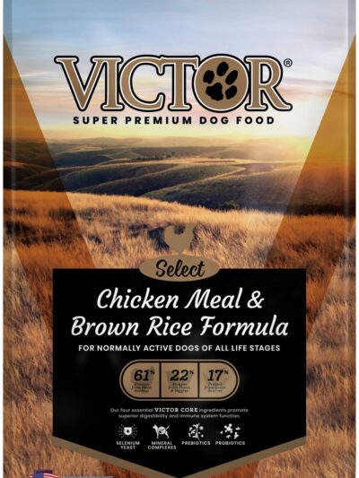 Victor Super Premium Dog Food Select Dry Dog Food Chicken Meal & Brown Rice 5lb