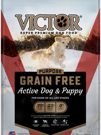 Victor Super Premium Dog Food Purpose Grain Free Active Dog & Puppy Dry Dog Food Beef 5lb