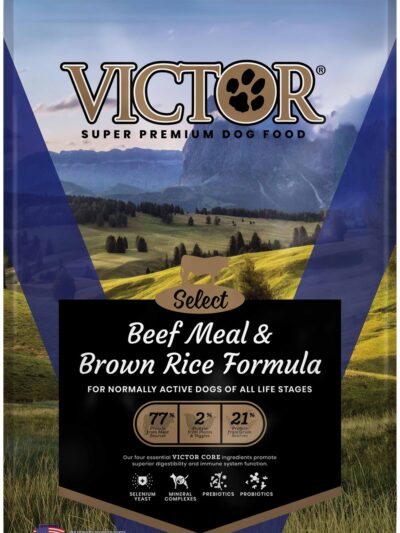 Victor Super Premium Dog Food Select Dry Dog Food Beef Meal & Brown Rice 5lb