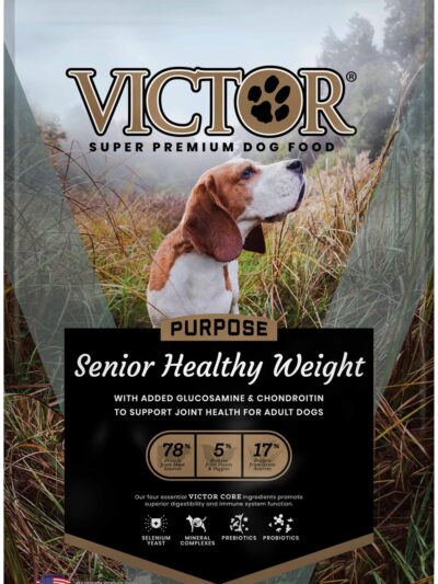 Victor Super Premium Dog Food Purpose Senior Healthy Weight Dry Dog Food Beef & Brown Rice 5lb