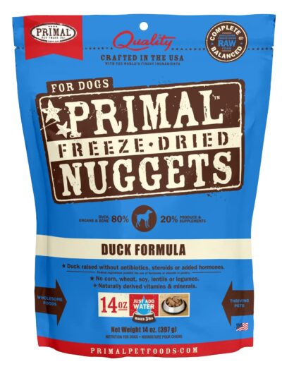 Primal Pet Foods Freeze Dried Dog Food 14oz. Duck