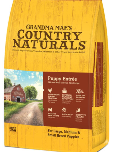 Grandma Mae's Country Naturals Premium All Natural Puppy Dry Dog Food Chicken 4lb