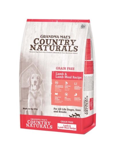 Grandma Mae's Country Naturals Grain Free LID Dry Dog Food Lamb & Lamb Meal 4lb