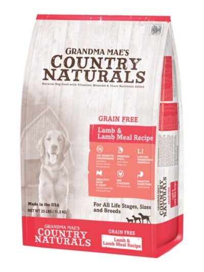 Grandma Mae's Country Naturals Grain Free LID Dry Dog Food Lamb & Lamb Meal 23lb