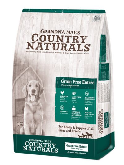 Grandma Mae's Country Naturals Premium All Natural Grain Free Dry Dog Food High-Protein Chicken 4lb