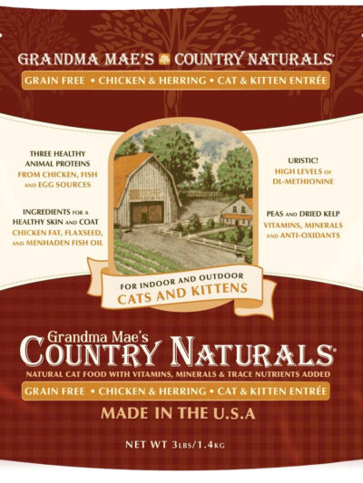 Grandma Mae's Country Naturals Grain Free Dry Cat Food Chicken 3lb