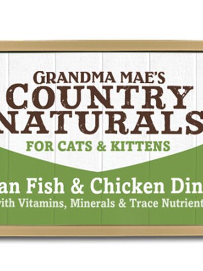 Grandma Mae's Country Naturals Grain Free Wet Cat Food Ocean Fish & Chicken 5.5oz 24pk