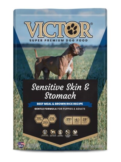 Victor Super Premium Dog Food Sensitive Skin & Stomach Beef & Brown Rice, 1ea/5 lb