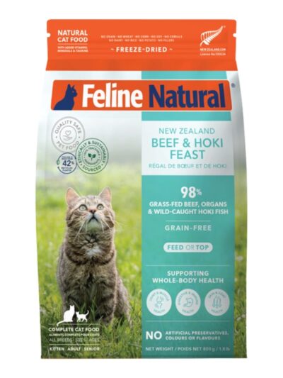 Feline Natural Cat Freeze Dried Beef & Hoki 1.8Lb