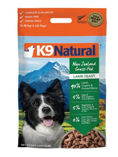 K9 Natural Dog Freeze-Dried Lamb 8Lb