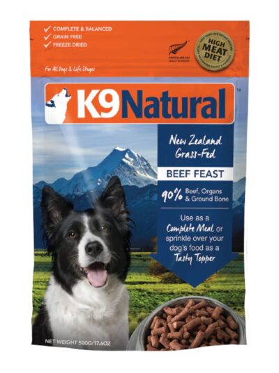 K9 Natural Dog Freeze-Dried Beef 17.6oz.