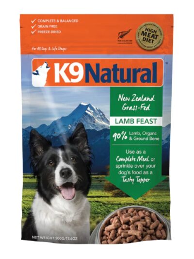 K9 Natural Dog Freeze-Dried Lamb 17.6oz.