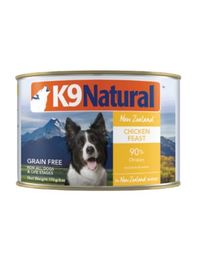 K9 Natural Canned Chicken Feat 6oz. (Case of 12)