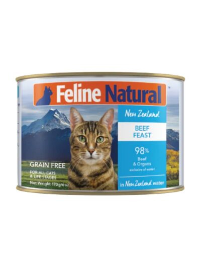 Feline Natural Canned Beef Feast 6oz. (Case of 12)