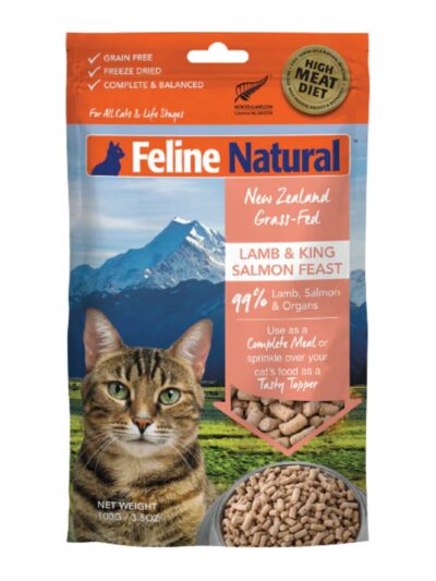 Feline Natural Cat Freeze-Dried Lamb & Salmon Topper 3.5oz.