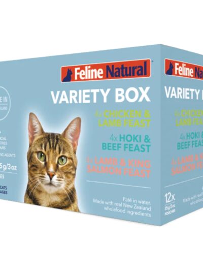 Feline Natural Cat Grain Free 3oz. Variety Pack Pouch 12 Pack (Case of 12)
