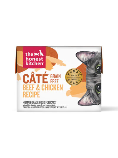 The Honest Kitchen Cat Cate Grain Free Pate Beef & Chicken 2.8oz. (Case of 12)