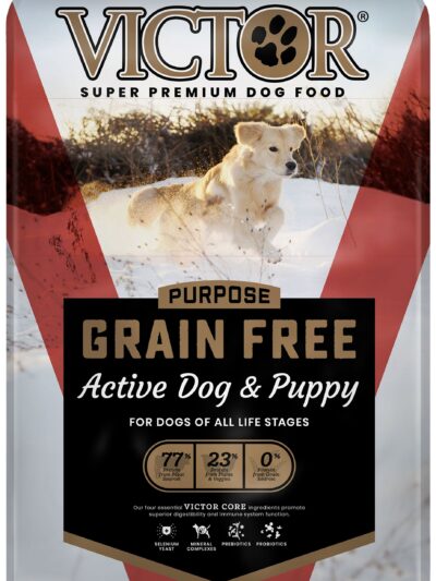 Victor Super Premium Dog Food Purpose Grain Free Active Dog & Puppy Dry Dog Food Beef 30lb