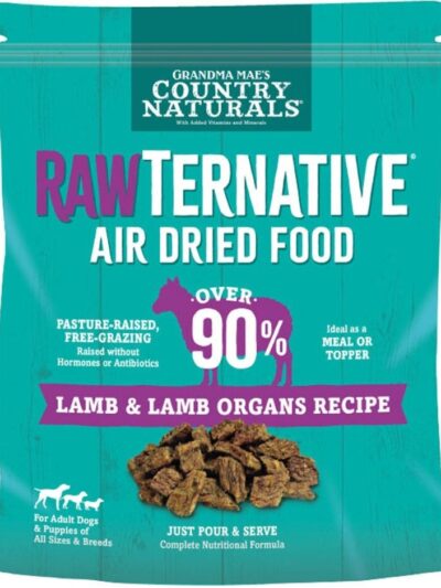 Grandma Mae's Country Naturals RawTernative Air Dried Dry Dog Food Lamb & Lamb Organs 1lb