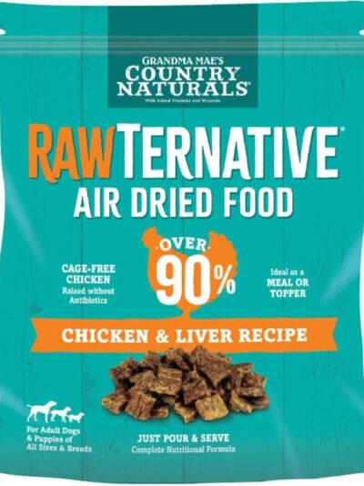 Grandma Mae's Country Naturals RawTernative Air Dried Dry Dog Food Chicken & Liver 3lb