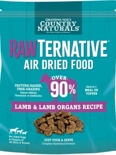 Grandma Mae's Country Naturals RawTernative Air Dried Dry Dog Food Lamb & Lamb Organs 3lb
