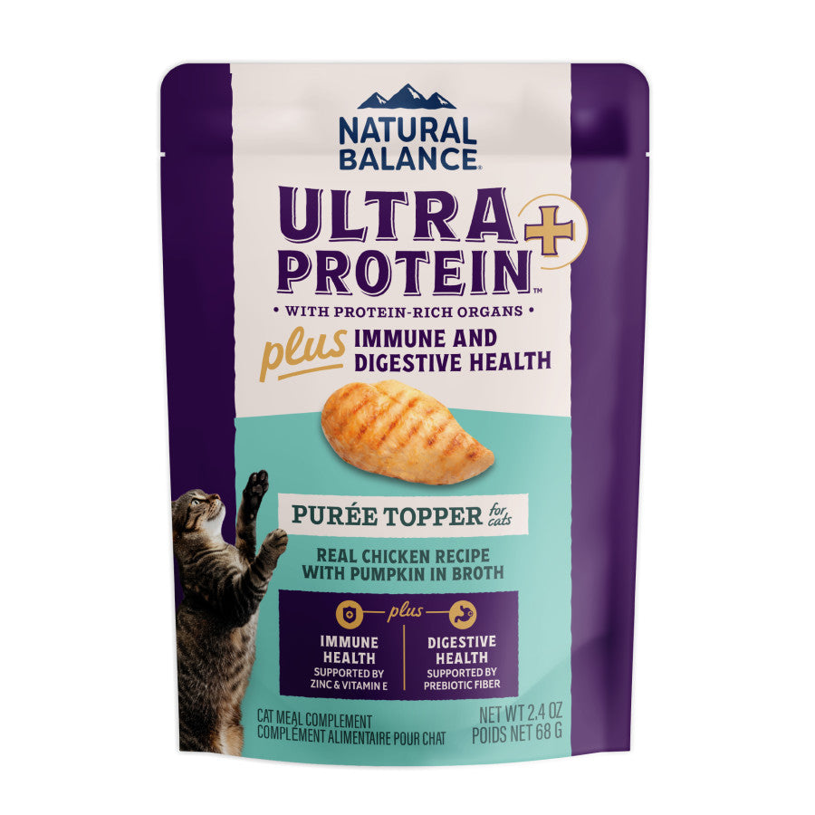 Natural Balance Pet Foods Ultra Protein Plus Immune & Digestive Cat Food Topper 24ea/2.4 oz